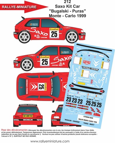 Decals ref 0212 - 1/18,