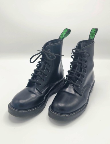 Solovair black shine derby - black, hi-shine