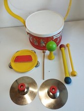 Tambour et instruments Fisher Price vintage 1979