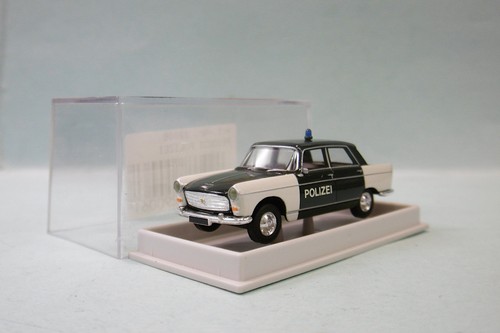 Brekina peugeot 404 - peugeot, polizei