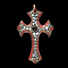 Pendentif croix Tibatan