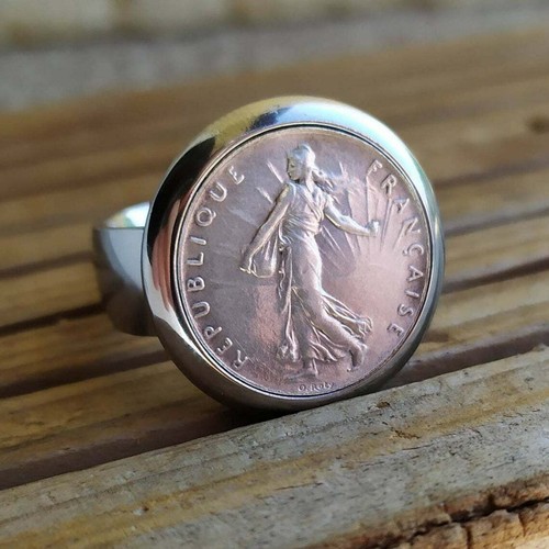 Bague pièce monnaie - pièce, de