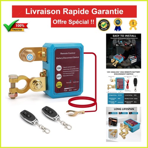 Coupe circuit batterie 12v - circuit,