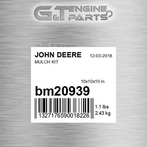 Bm20939 mulch kit fits john - kit,