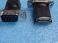 Lot de 2 Changeur de Genre DB9 Mâle - USB type A / SubD-9M  vers USB-A