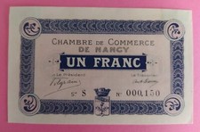 NECESSITE 1 FRANC CHAMBRE DE