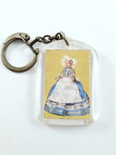 PORTE-CLES - Poupée, Tenue Traditionnelle - BI-CENTENAIRE Lorraine-France 1966