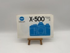 Minolta X-500 Manuel