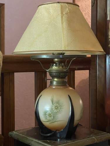 Pied lampe boule - boule, opaline