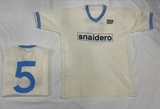 Maillot Naples Blanc Snaidero 5 Krol 1981/82 Meriam Vintage Football une Pièce