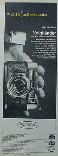 Publicite voigtlander appareil - publicite,