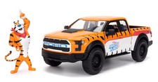 JADA TOYS, FORD F-150 Raptor 2017 Orange avec figurine Tony KELLOGG'S, échell...