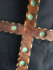Rare croix reliquaire de chemin de croix de couvent religieuse reliquary Cross