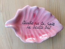 Vide poche cendrier  proverbe martiniquais "Chat pa la rat ka bay bal" Vallauris