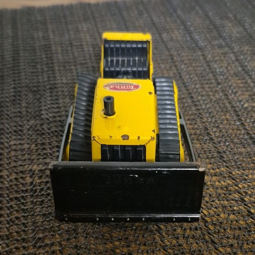 Tonka yellow black bulldozer - tonka,