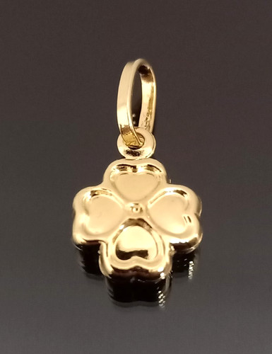 Pendentif trèfle jaune - trèfle,