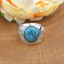 Bleu Cuivre Turquoise Bague