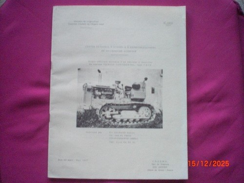 Ancien bulletin d essais - ancien,