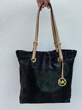 Sac à main cabas Michael Kors noir effet serpent - Très bon état