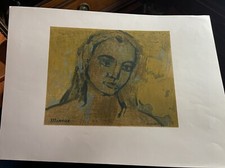 ANDRÉ MINAUX - FIGURE FÉMININE, 1957 - LITHOGRAPHIE SIGNÉE