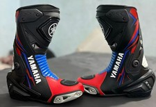 YAMAHA Bottes De Moto En Cuir