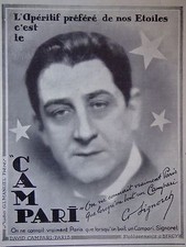 PUBLICITÉ PRESSE 1928 CAMPARI