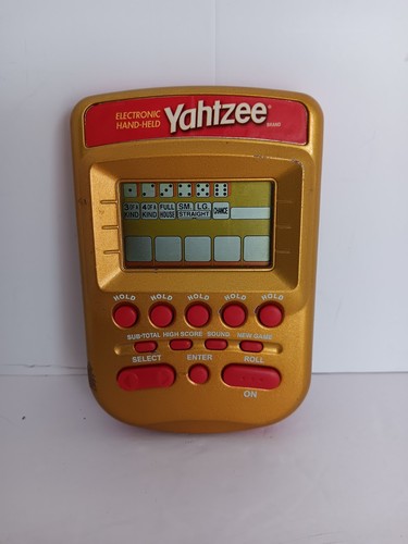 Vintage yahtzee hand held - hand,