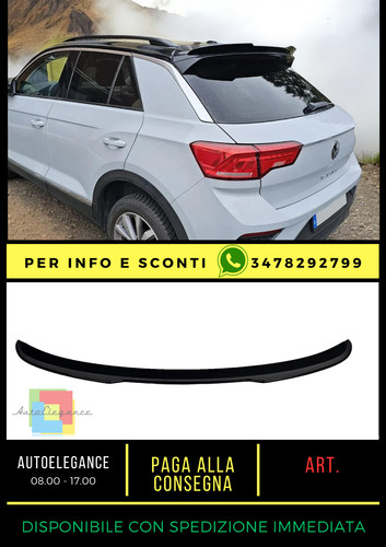 Spoiler sportif noir poli - 💎,