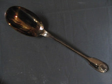 ++"545.2"  CUILLERE A  RAGOUT EN METAL ARGENTE ORFEVRE BOULENGER MODELE COQUILLE