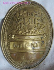 PLAQUE DE GARDE PËCHE DE