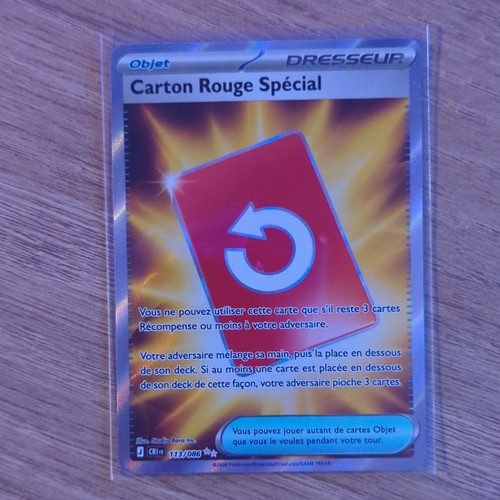Carte pokémon carton rouge - carte,