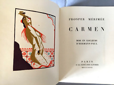 MERIMEE (Prosper) - HERMANN PAUL ( 13 bois couleurs de ).  CARMEN. 1927