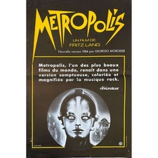 METROPOLIS Affiche de film  - 40x60 cm. - 1927/R1984 - Fritz Lang, Brigitte Helm