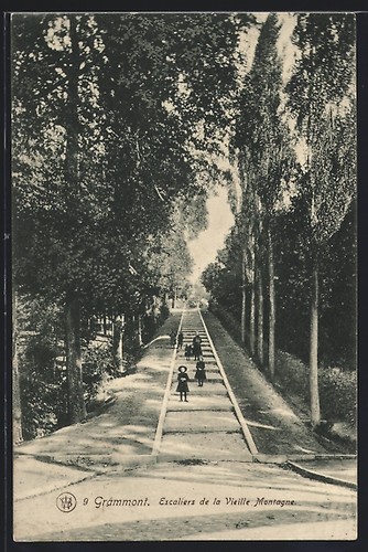 Cpa grammont escaliers - de, la