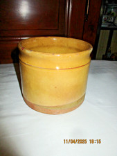 POT À GRAISSE TERRE CUITE VERNISSÉE ART POPULAIRE -XIX SUD-OUEST- H 11  cm TBE