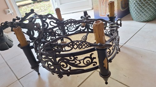 Rare plafonnier néo-gothique