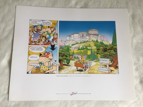Sérigraphie astérix aux jeux - astérix,