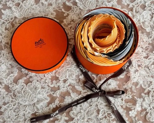 Foulard soie plissé - foulard,
