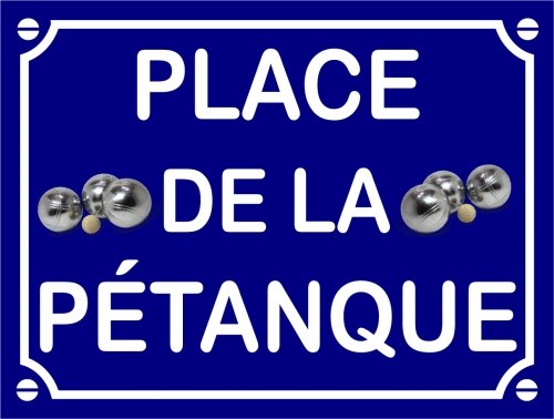 Plaque rue décorative en - plaque,