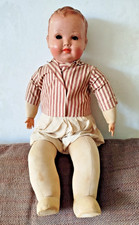 Poupon ancien, France Nicette, tête composition, corps mousse, habits d'origine