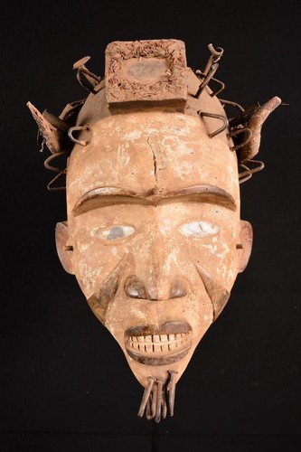 Masque africain ancien bakongo - masque,