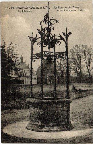 Cpa chenonceaux puits en - chenonceaux,