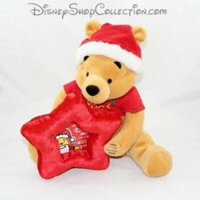 Peluche musicale cadre photo DISNEY STORE Winnie l'ourson Noel 25 cm (D5)