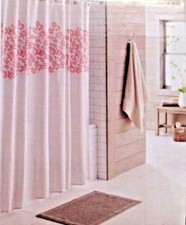 New Shower Curtain Tan/Coral