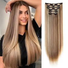 24Inch Synthetic 16 Clips in