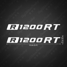 2 stickers BMW R1200RT BLANC