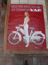 AFFICHE du  " CYCLOMOTEUR   VAP  "  ANNEES    60