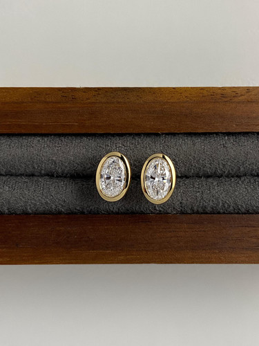 Boucles oreilles poire 10k - d’oreilles,