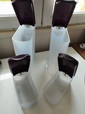 tupperware lot de 4 boites modulaire pop s violet peu utiliser 2.2 et 350 ml