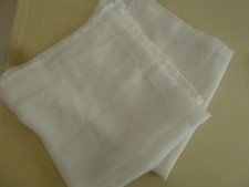 2 rideaux voile blanc 60/119